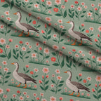 Gosling Garden Pattern 20 Minky Fabric — plush minky folded close-up preview (mv-minky-v1:lying)