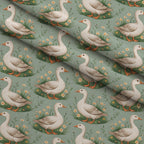 Gosling Garden Pattern 21 Minky Fabric — plush minky folded close-up preview (mv-minky-v1:lying)