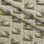 Gosling Garden Pattern 22 Minky Fabric — plush minky folded close-up preview (mv-minky-v1:lying)