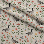 Gosling Garden Pattern 23 Minky Fabric — plush minky folded close-up preview (mv-minky-v1:lying)