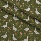Gosling Garden Pattern 24 Minky Fabric — plush minky folded close-up preview (mv-minky-v1:lying)