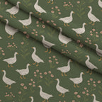 Gosling Garden Pattern 25 Minky Fabric — plush minky folded close-up preview (mv-minky-v1:lying)