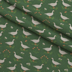 Gosling Garden Pattern 26 Minky Fabric — plush minky folded close-up preview (mv-minky-v1:lying)