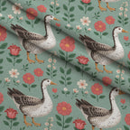 Gosling Garden Pattern 27 Minky Fabric — plush minky folded close-up preview (mv-minky-v1:lying)