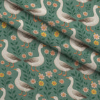 Gosling Garden Pattern 28 Minky Fabric — plush minky folded close-up preview (mv-minky-v1:lying)