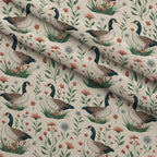 Gosling Garden Pattern 4 Minky Fabric — plush minky folded close-up preview (mv-minky-v1:lying)