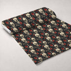Gothic Blooms Pattern 6 Minky Fabric — plush minky unrolled bolt preview (mv-minky-v1:bolt)