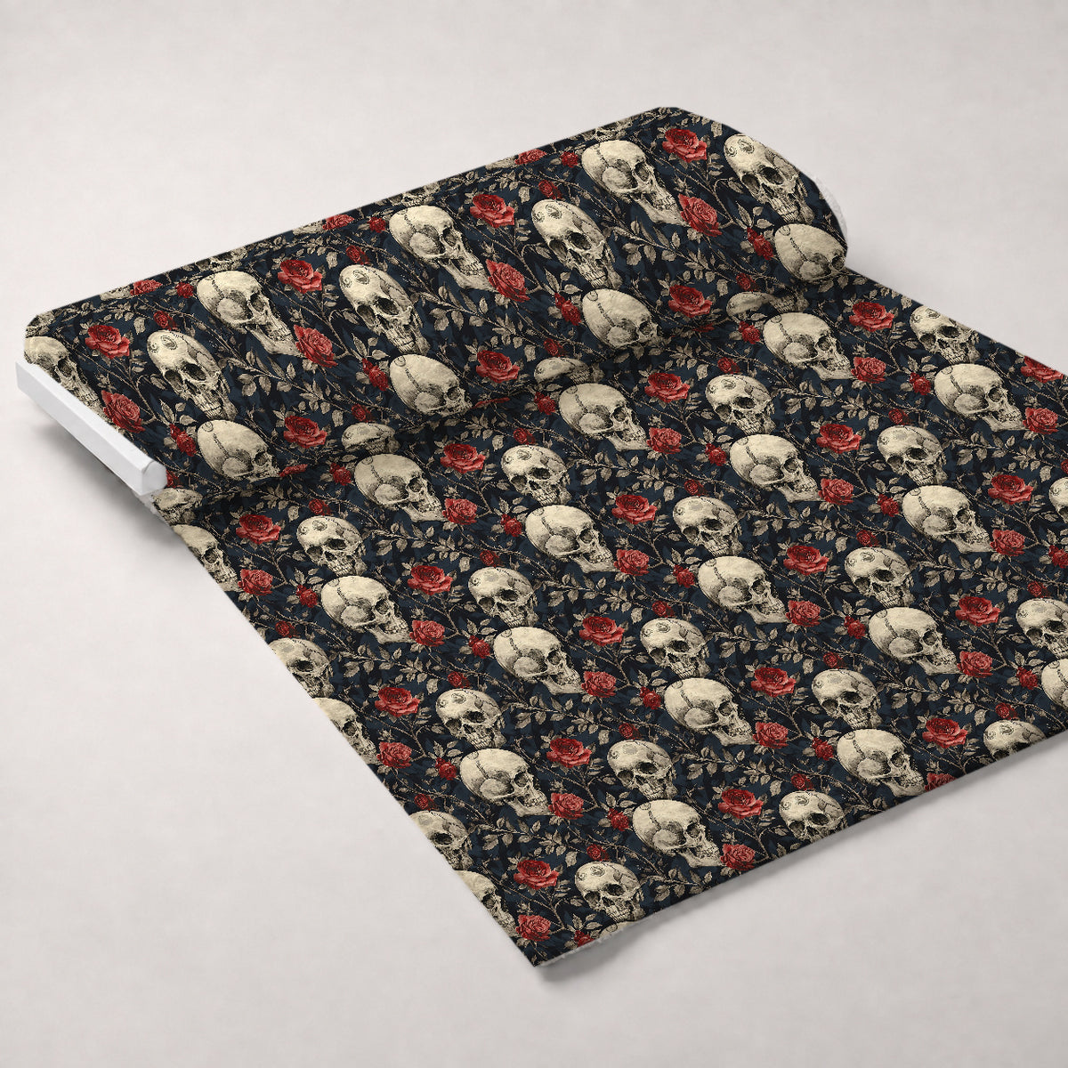 Gothic Blooms Pattern 6 Minky Fabric — plush minky unrolled bolt preview (mv-minky-v1:bolt)