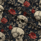 Gothic Blooms Pattern 6 Minky Fabric — plush minky folded close-up preview (mv-minky-v1:lying)