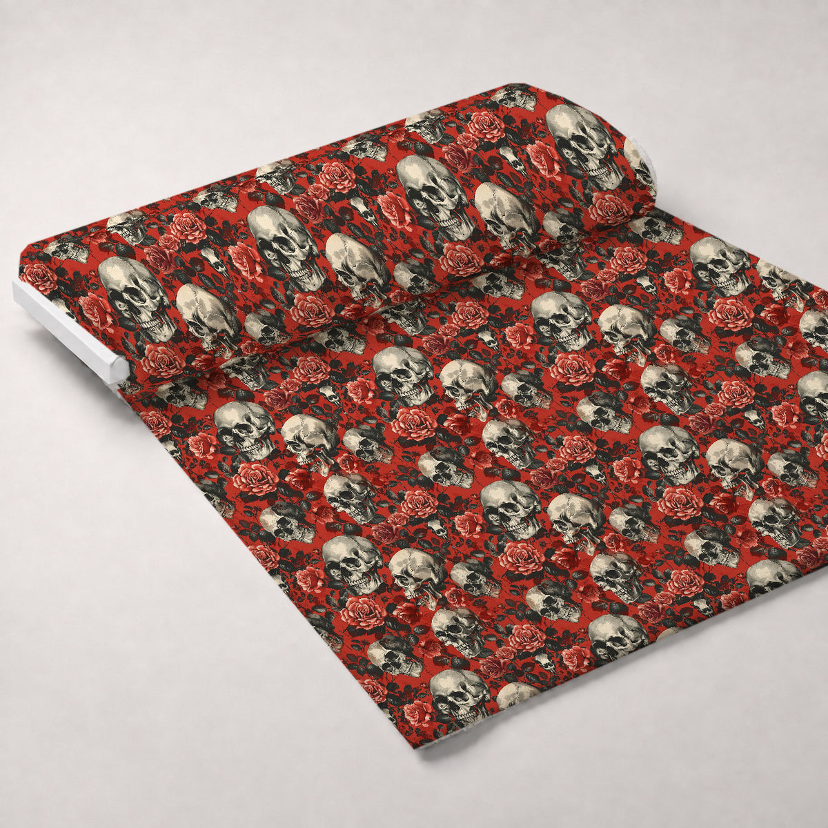 Gothic Blooms Pattern 8 Minky Fabric — plush minky unrolled bolt preview (mv-minky-v1:bolt)