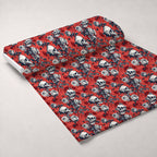 Gothic Blooms Pattern 9 Minky Fabric — plush minky unrolled bolt preview (mv-minky-v1:bolt)