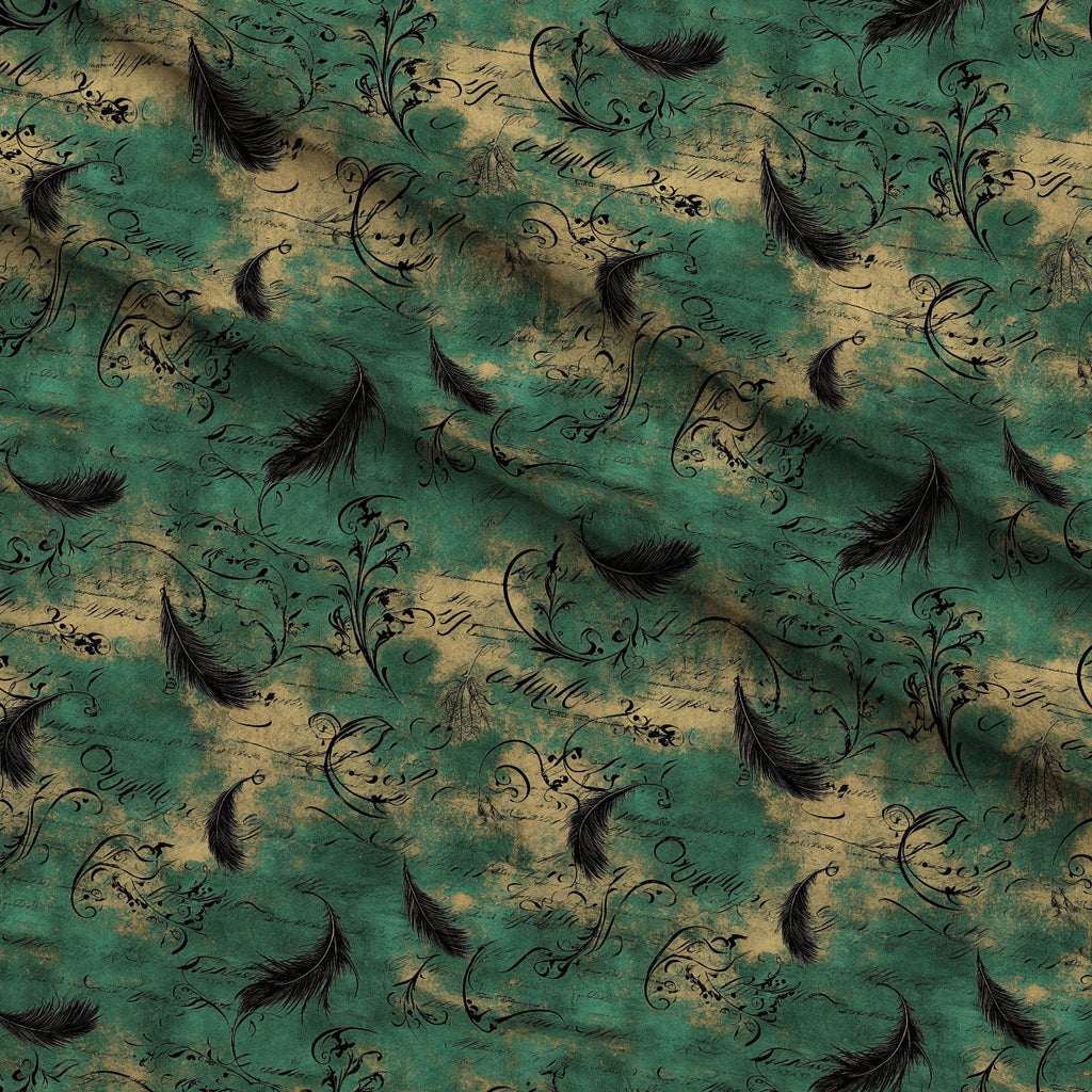 Gothic Fairytale Pattern 10 Minky Fabric — plush minky folded close-up preview (mv-minky-v1:lying)