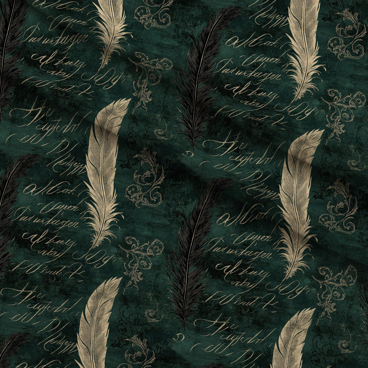 Gothic Fairytale Pattern 11 Minky Fabric — plush minky folded close-up preview (mv-minky-v1:lying)