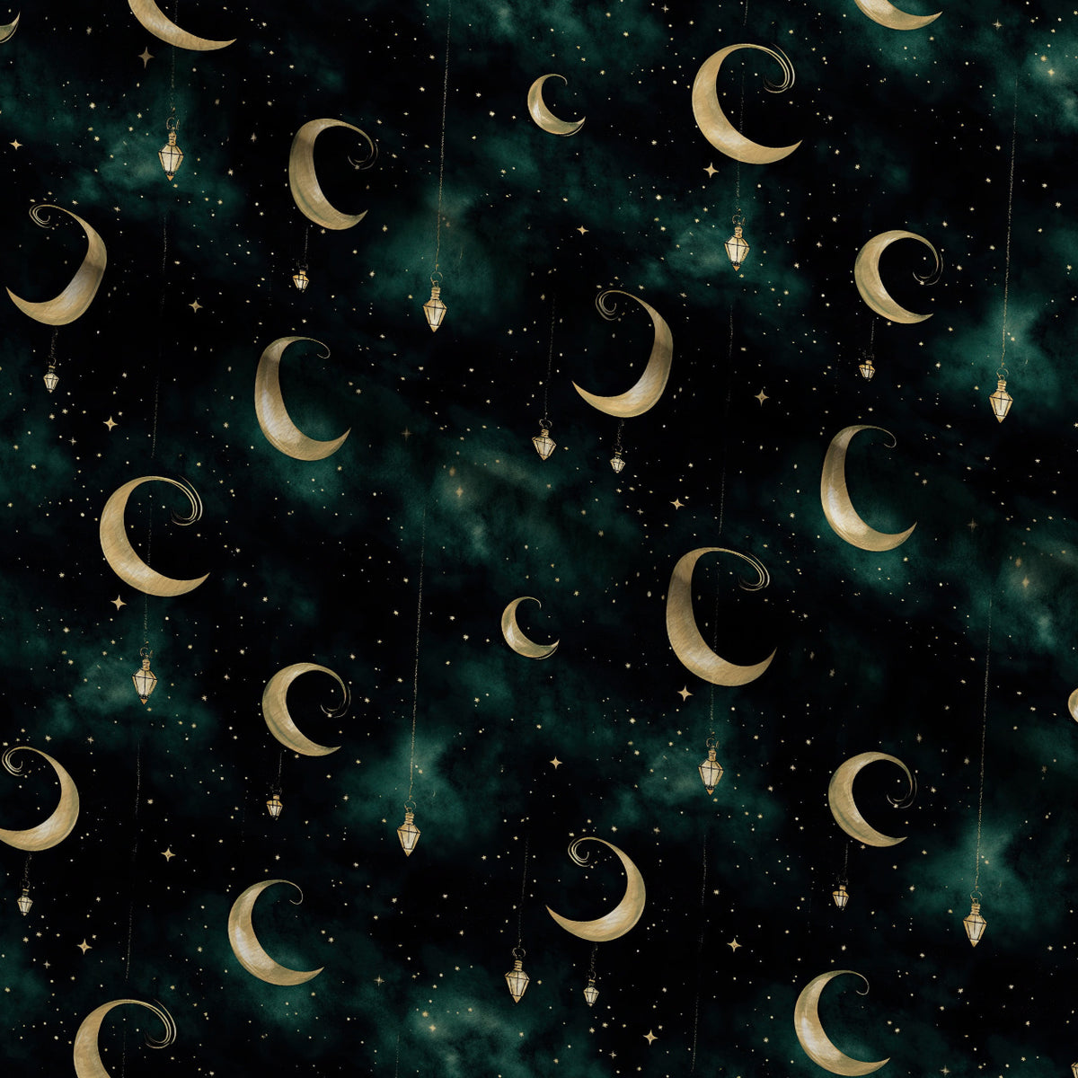 Gothic Fairytale Pattern 2 Minky Fabric — plush minky folded close-up preview (mv-minky-v1:lying)