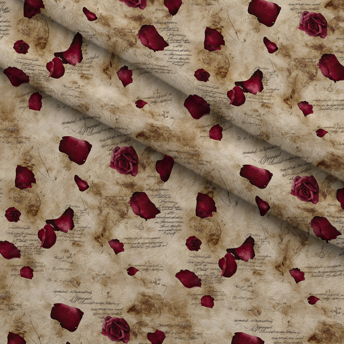 Gothic Fairytale Pattern 22 Minky Fabric — plush minky folded close-up preview (mv-minky-v1:lying)