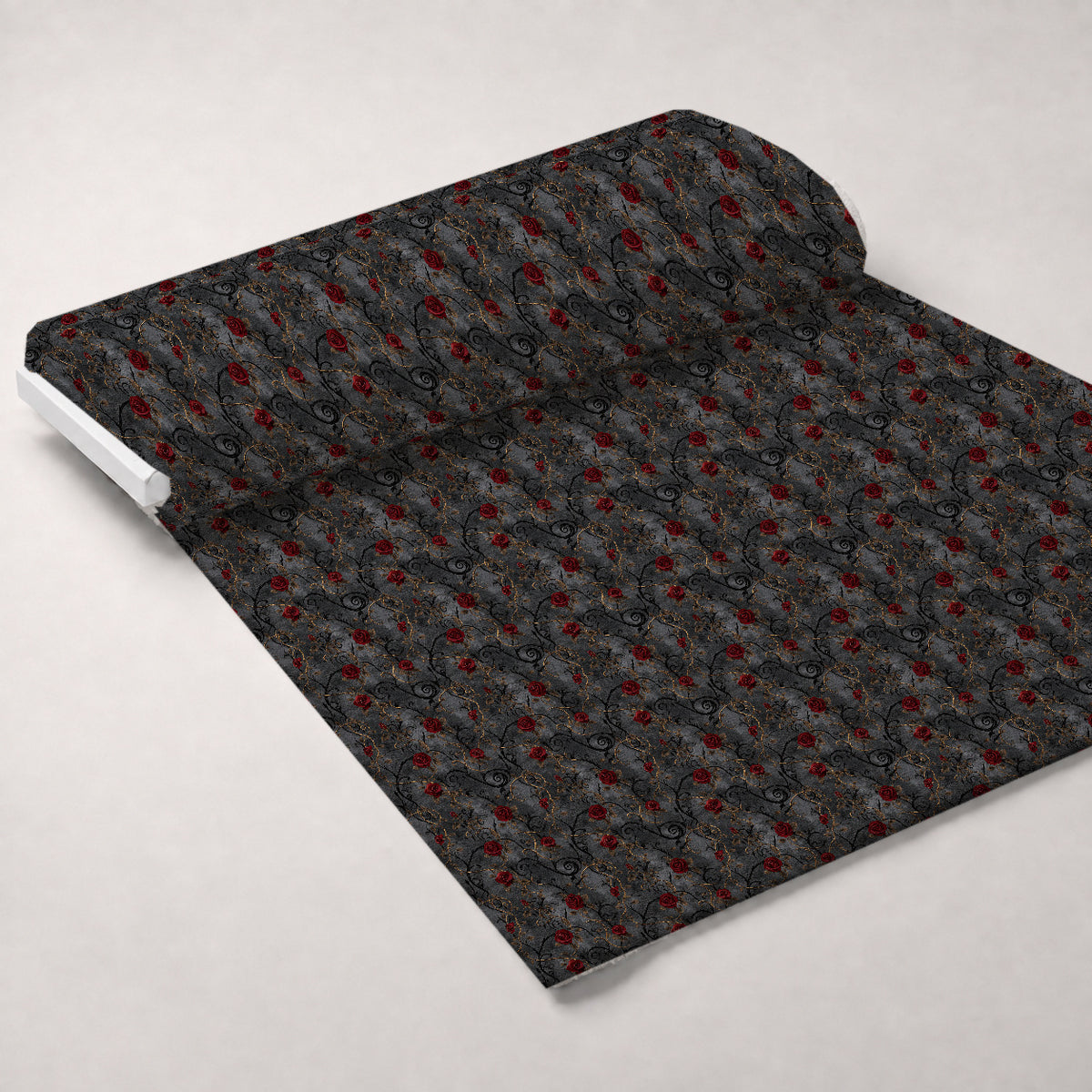 Gothic Fairytale Pattern 23 Minky Fabric — plush minky unrolled bolt preview (mv-minky-v1:bolt)