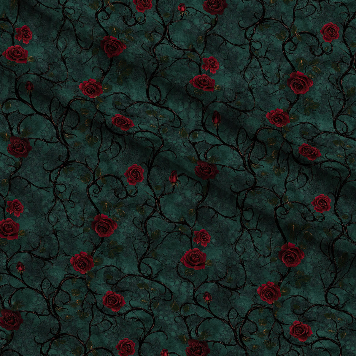 Gothic Fairytale Pattern 26 Minky Fabric — plush minky folded close-up preview (mv-minky-v1:lying)