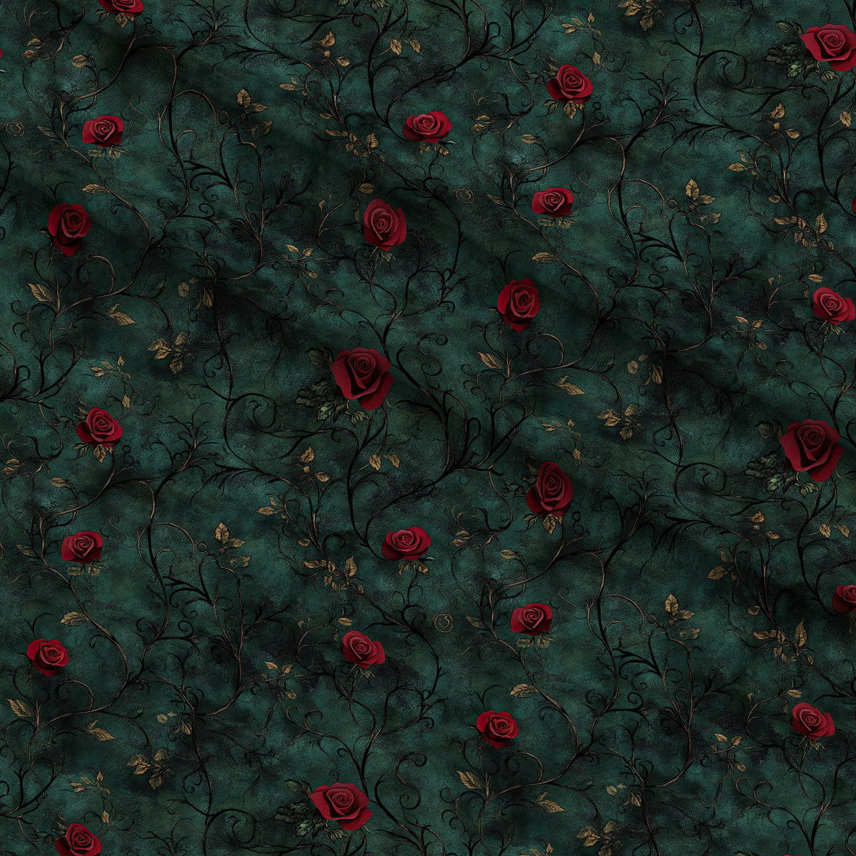 Gothic Fairytale Pattern 27 Minky Fabric — plush minky folded close-up preview (mv-minky-v1:lying)