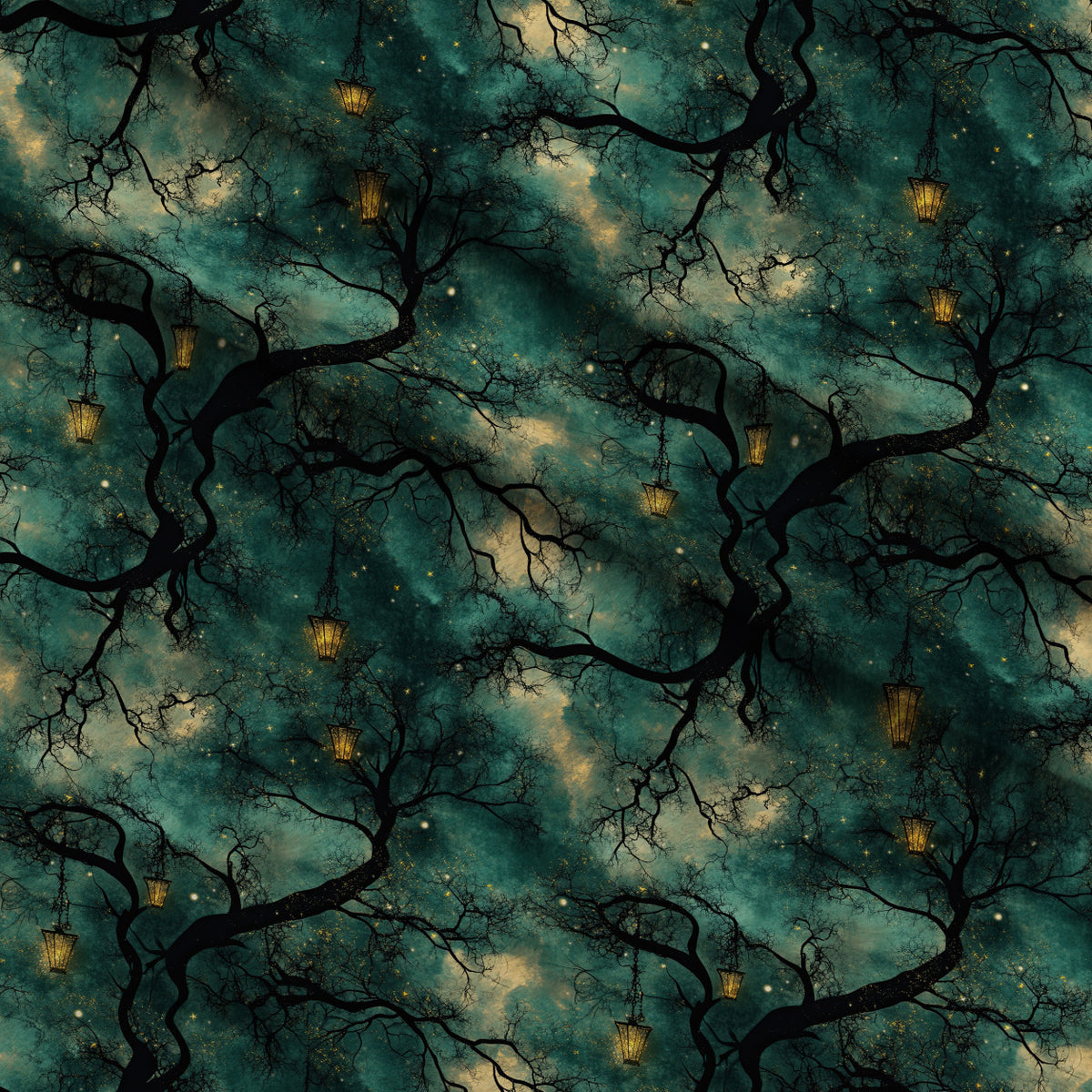 Gothic Fairytale Pattern 33 Minky Fabric — plush minky folded close-up preview (mv-minky-v1:lying)