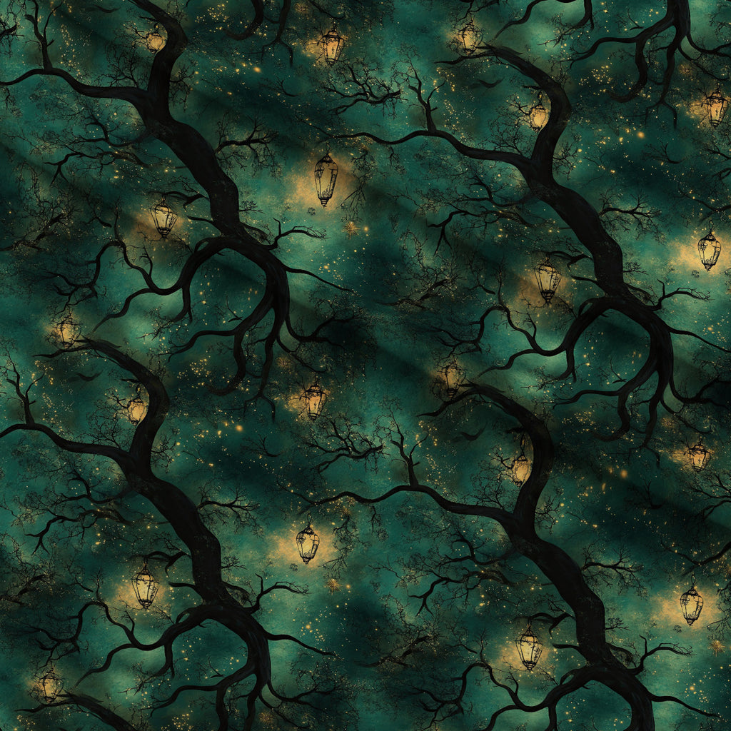 Gothic Fairytale Pattern 35 Minky Fabric — plush minky folded close-up preview (mv-minky-v1:lying)