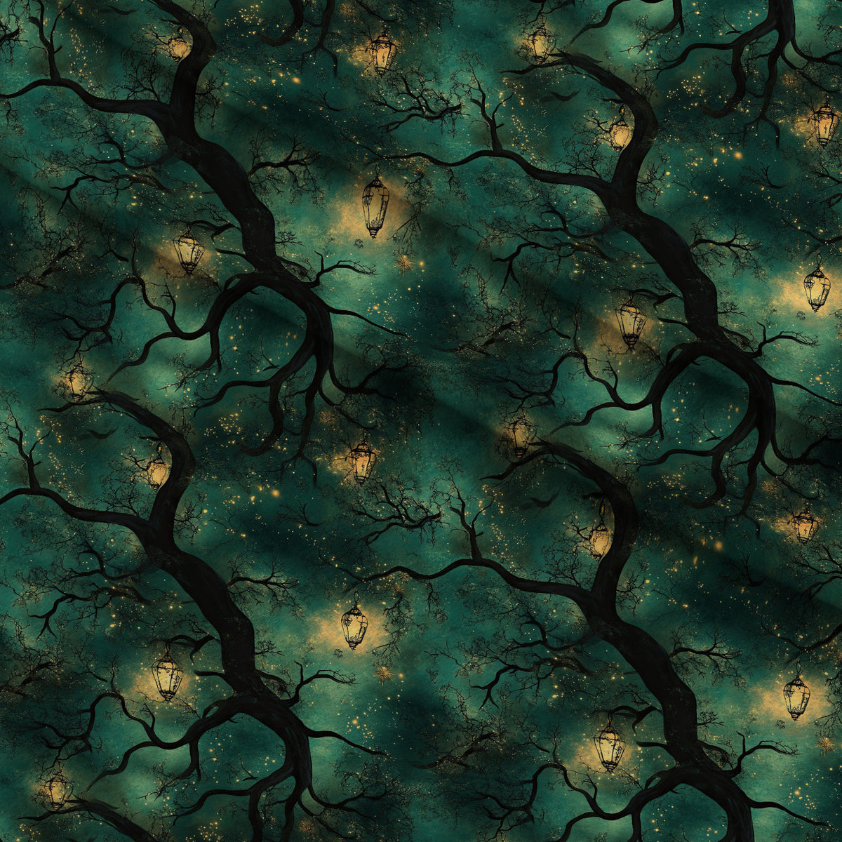 Gothic Fairytale Pattern 35 Minky Fabric — plush minky folded close-up preview (mv-minky-v1:lying)