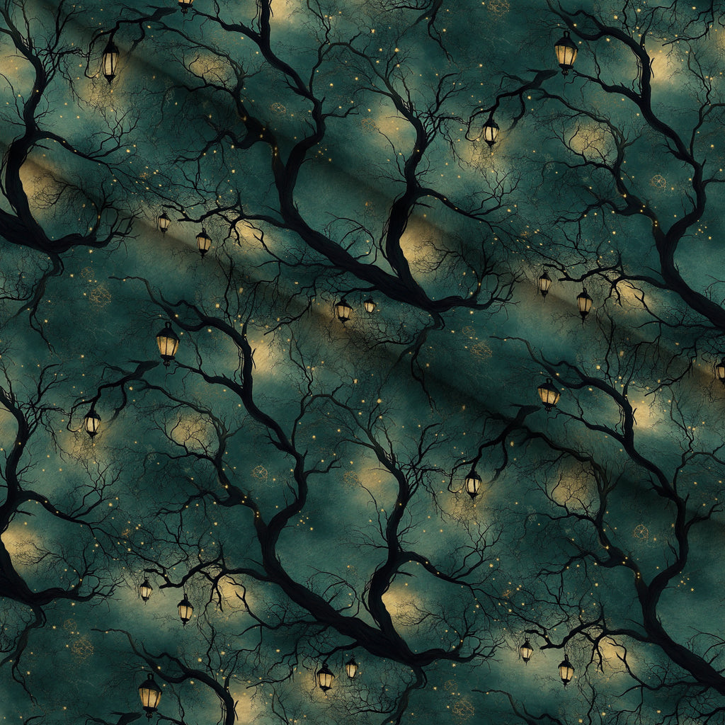Gothic Fairytale Pattern 36 Minky Fabric — plush minky folded close-up preview (mv-minky-v1:lying)