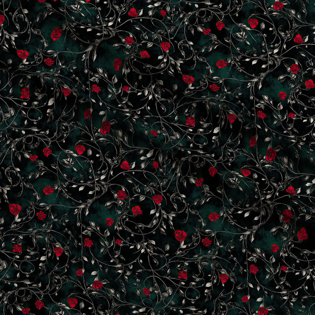 Gothic Fairytale Pattern 45 Minky Fabric — plush minky folded close-up preview (mv-minky-v1:lying)