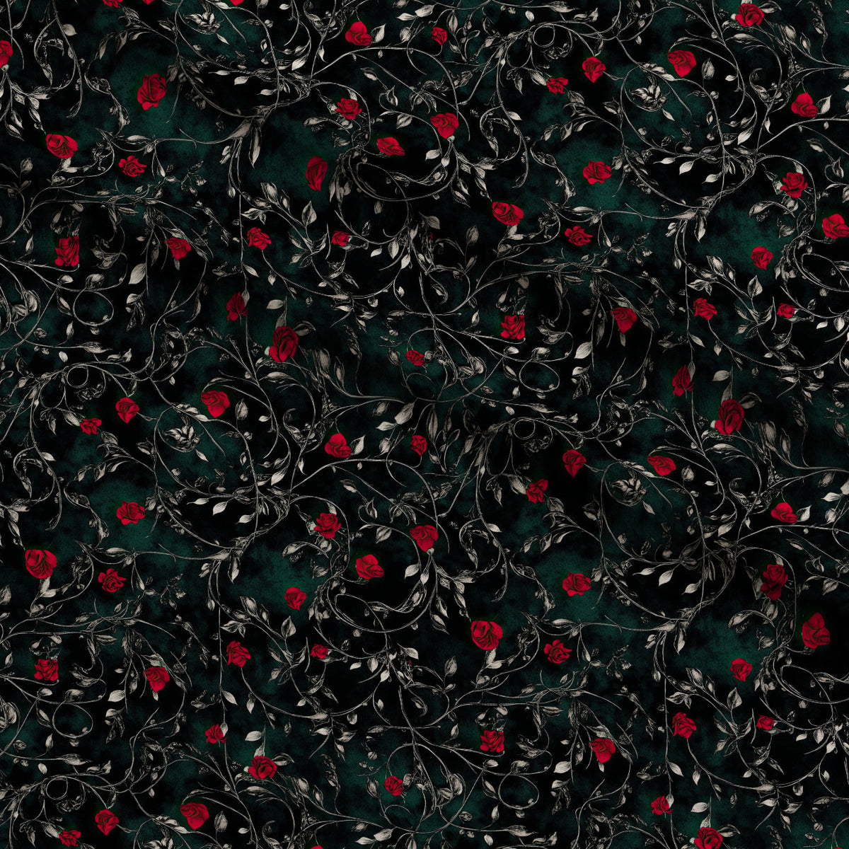 Gothic Fairytale Pattern 45 Minky Fabric — plush minky folded close-up preview (mv-minky-v1:lying)