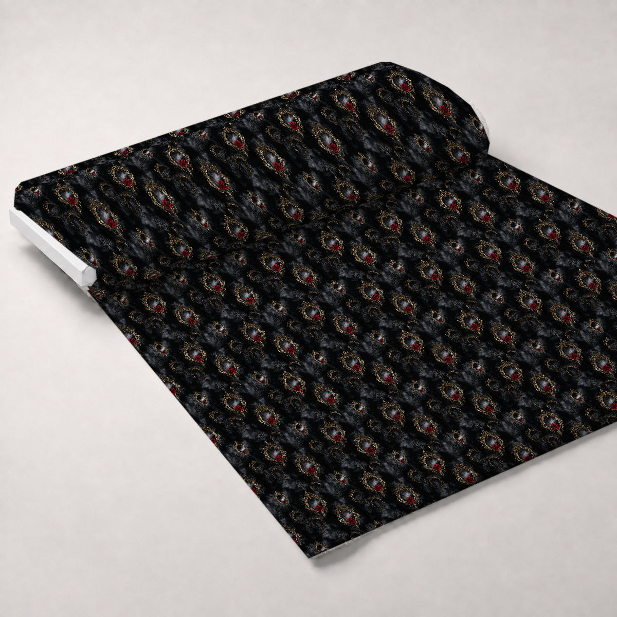 Gothic Fairytale Pattern 63 Minky Fabric — plush minky unrolled bolt preview (mv-minky-v1:bolt)