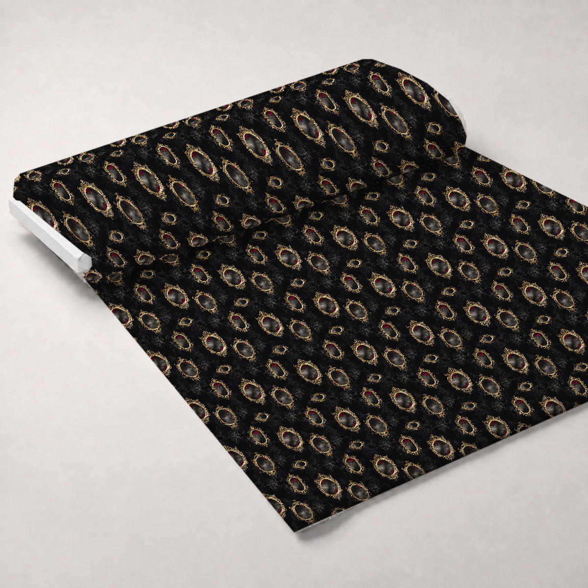 Gothic Fairytale Pattern 64 Minky Fabric — plush minky unrolled bolt preview (mv-minky-v1:bolt)