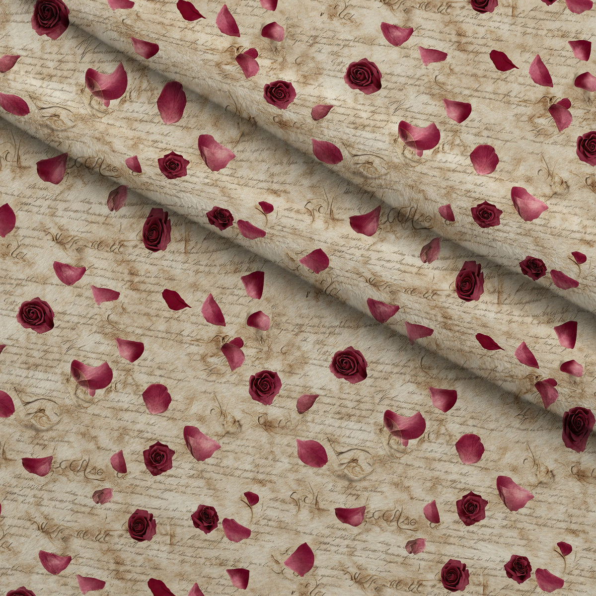 Gothic Fairytale Pattern 8 Minky Fabric — plush minky folded close-up preview (mv-minky-v1:lying)