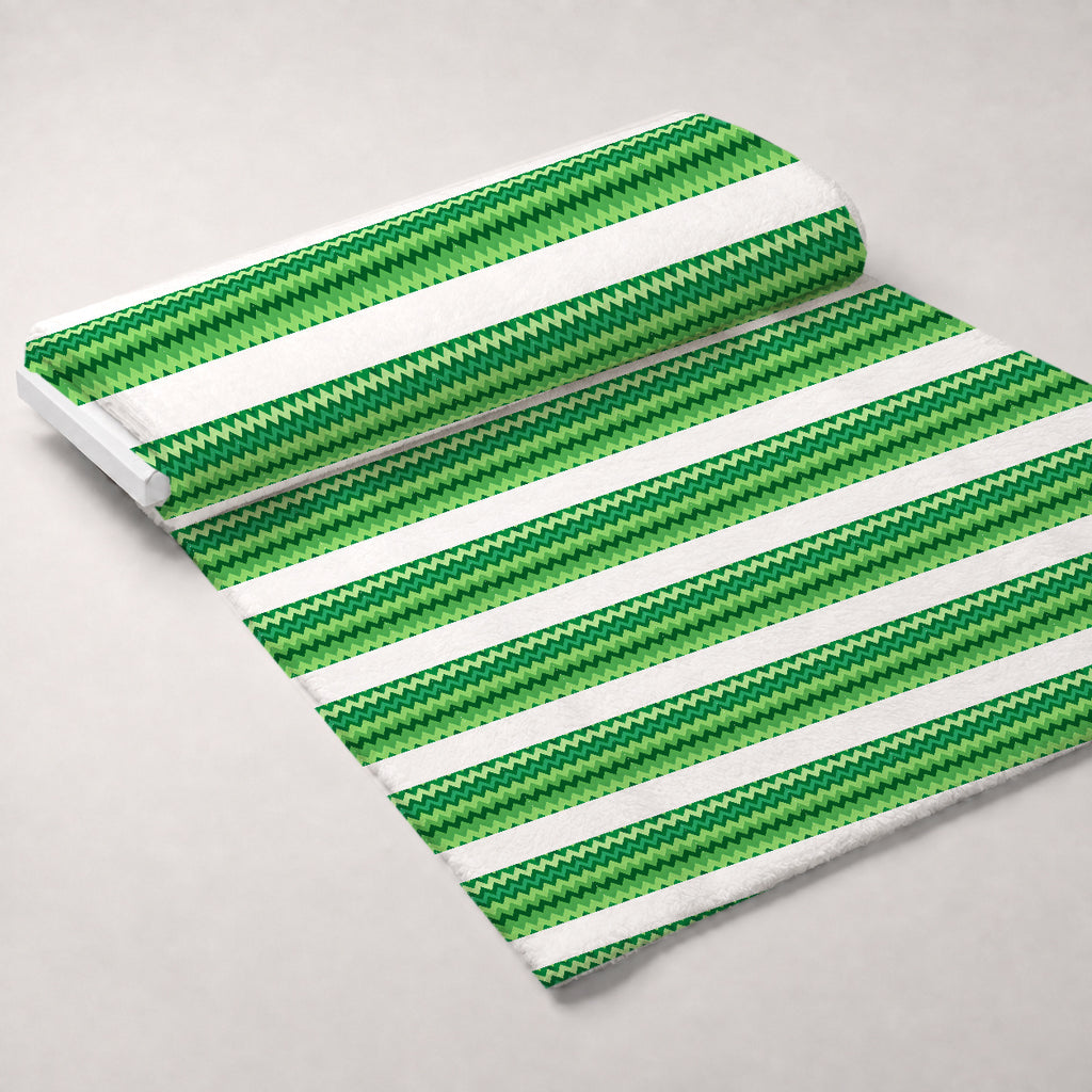 Green Chevron Pattern Minky Fabric — plush minky unrolled bolt preview (mv-minky-v1:bolt)