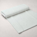 Grid Mint and Teal Minky Fabric — plush minky unrolled bolt preview (mv-minky-v1:bolt)
