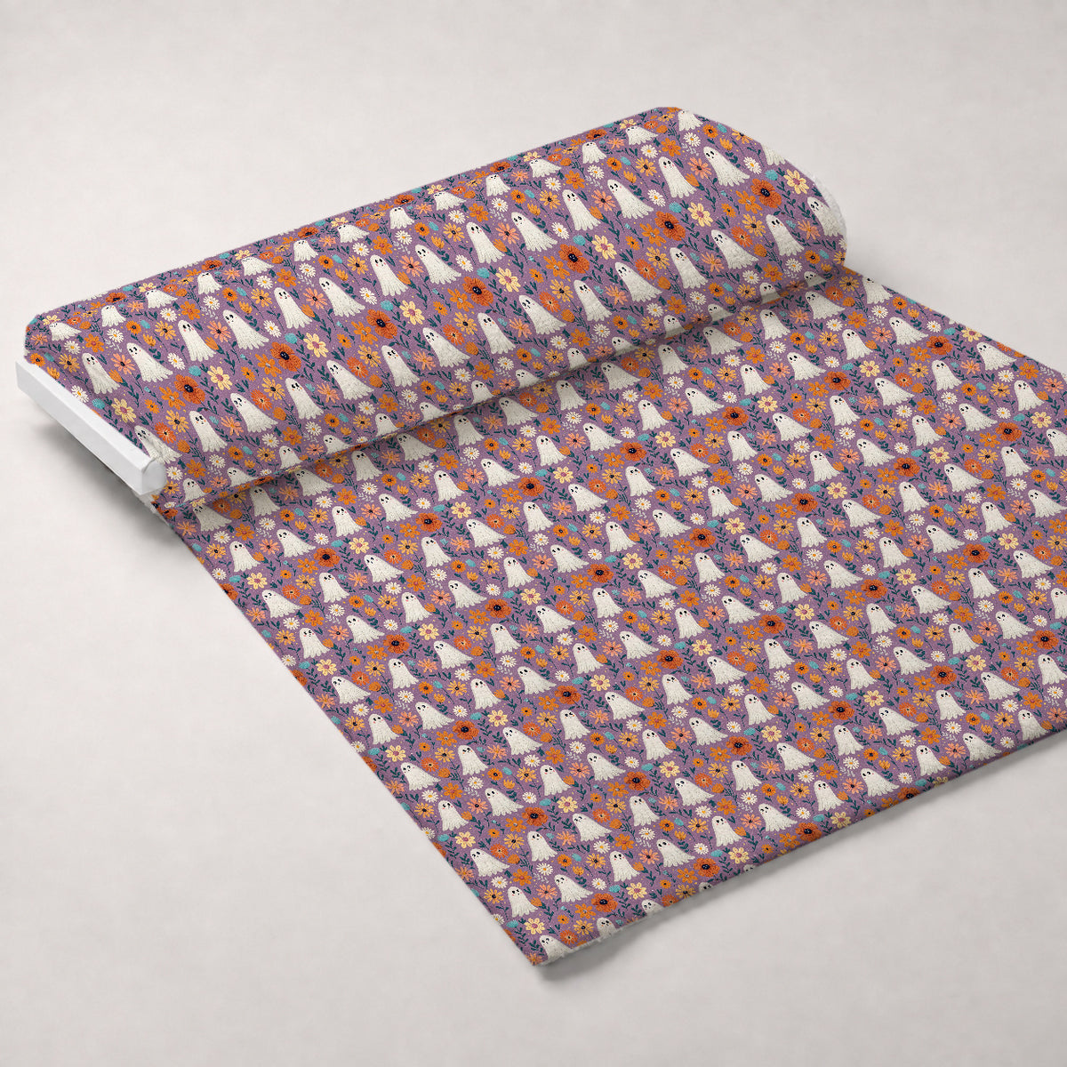 Groovy Ghouls Pattern 5 Minky Fabric — plush minky unrolled bolt preview (mv-minky-v1:bolt)
