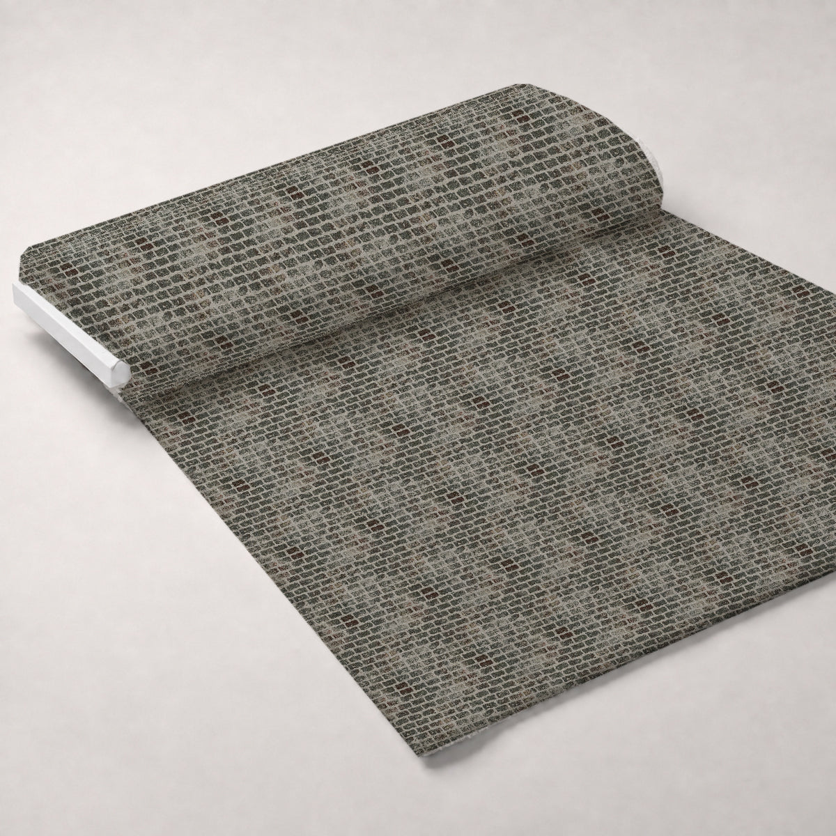 Grunge Brick Wall Pattern 1 Minky Fabric — plush minky unrolled bolt preview (mv-minky-v1:bolt)