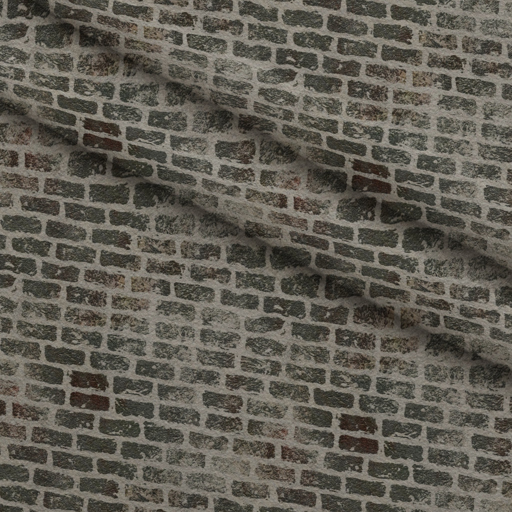 Grunge Brick Wall Pattern 1 Minky Fabric — plush minky folded close-up preview (mv-minky-v1:lying)