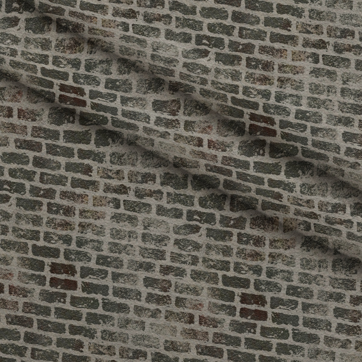 Grunge Brick Wall Pattern 1 Minky Fabric — plush minky folded close-up preview (mv-minky-v1:lying)