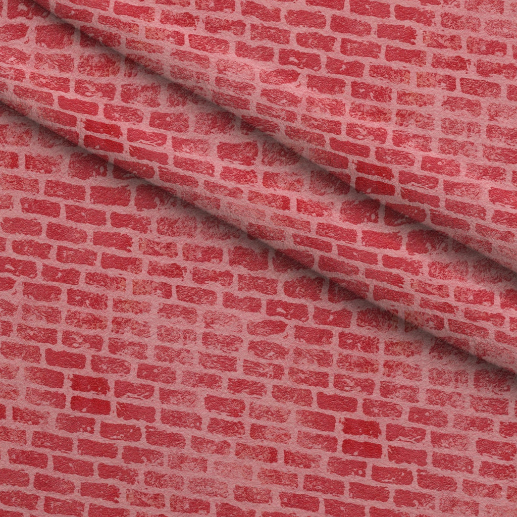 Grunge Brick Wall Pattern 15 Minky Fabric — plush minky folded close-up preview (mv-minky-v1:lying)