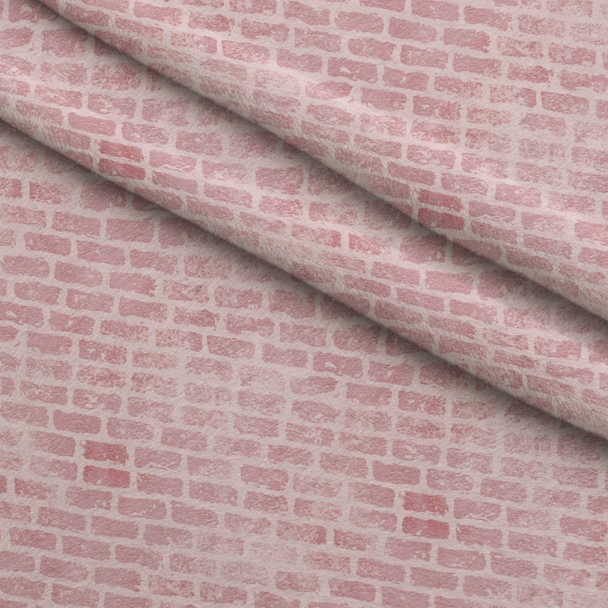 Grunge Brick Wall Pattern 17 Minky Fabric — plush minky folded close-up preview (mv-minky-v1:lying)