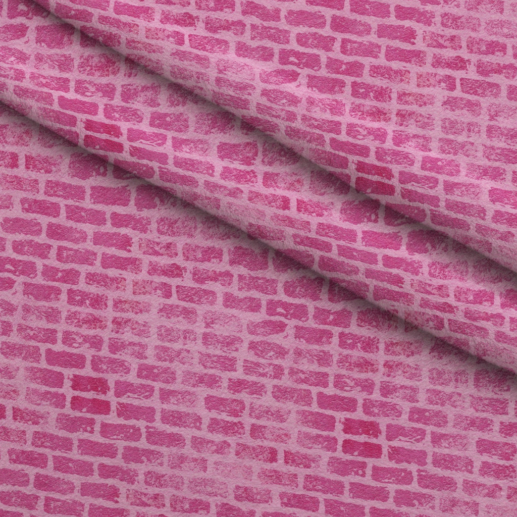 Grunge Brick Wall Pattern 18 Minky Fabric — plush minky folded close-up preview (mv-minky-v1:lying)
