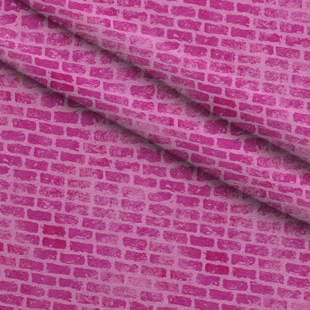 Grunge Brick Wall Pattern 19 Minky Fabric — plush minky folded close-up preview (mv-minky-v1:lying)