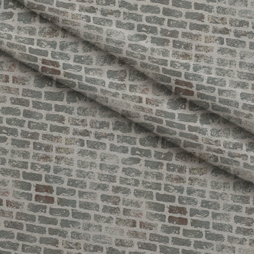 Grunge Brick Wall Pattern 2 Minky Fabric — plush minky folded close-up preview (mv-minky-v1:lying)