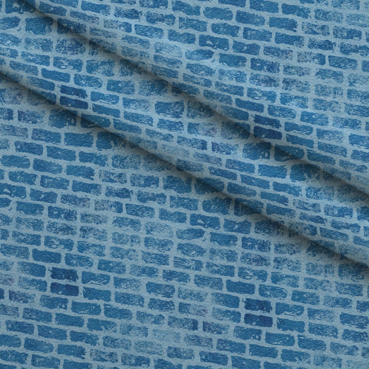 Grunge Brick Wall Pattern 25 Minky Fabric — plush minky folded close-up preview (mv-minky-v1:lying)