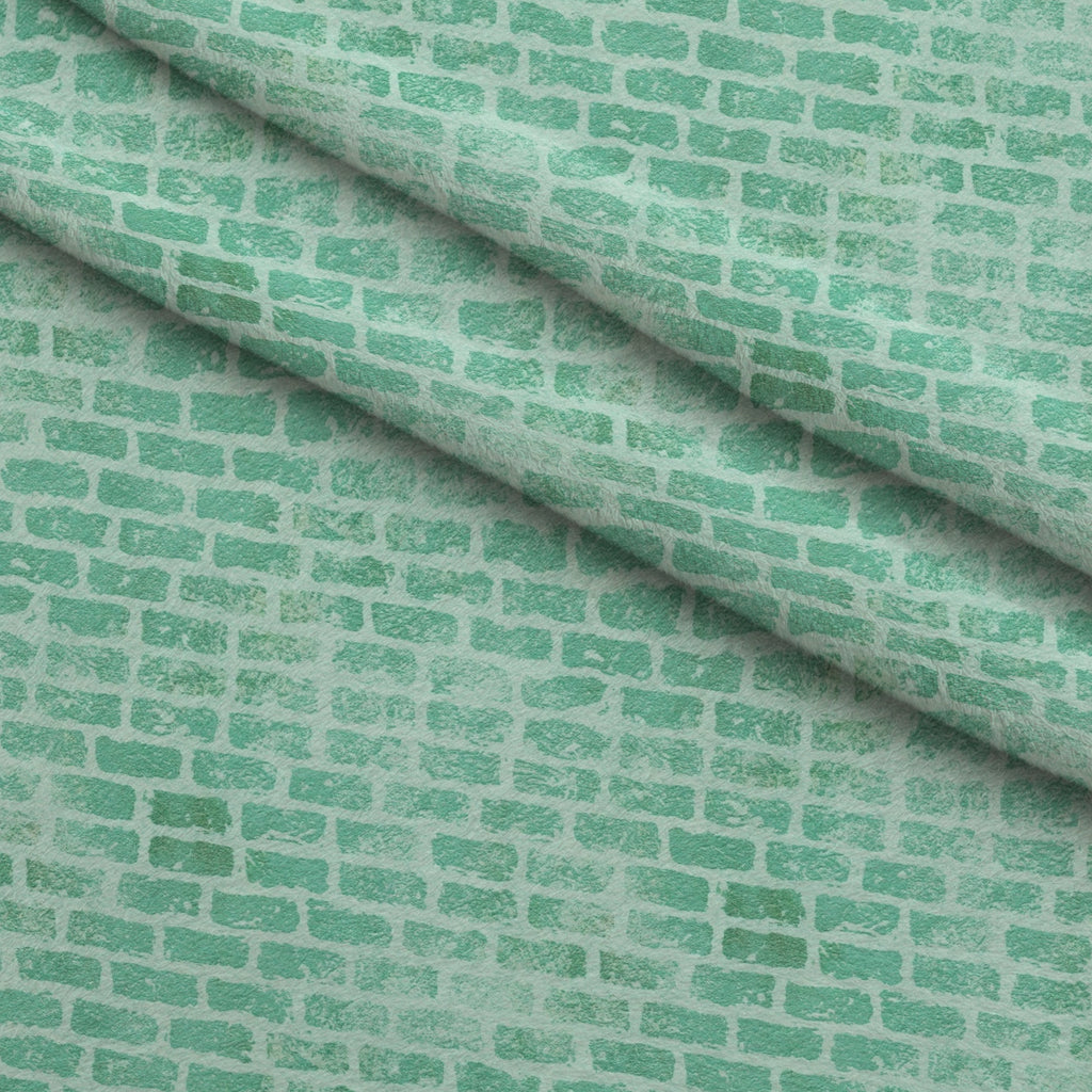 Grunge Brick Wall Pattern 28 Minky Fabric — plush minky folded close-up preview (mv-minky-v1:lying)