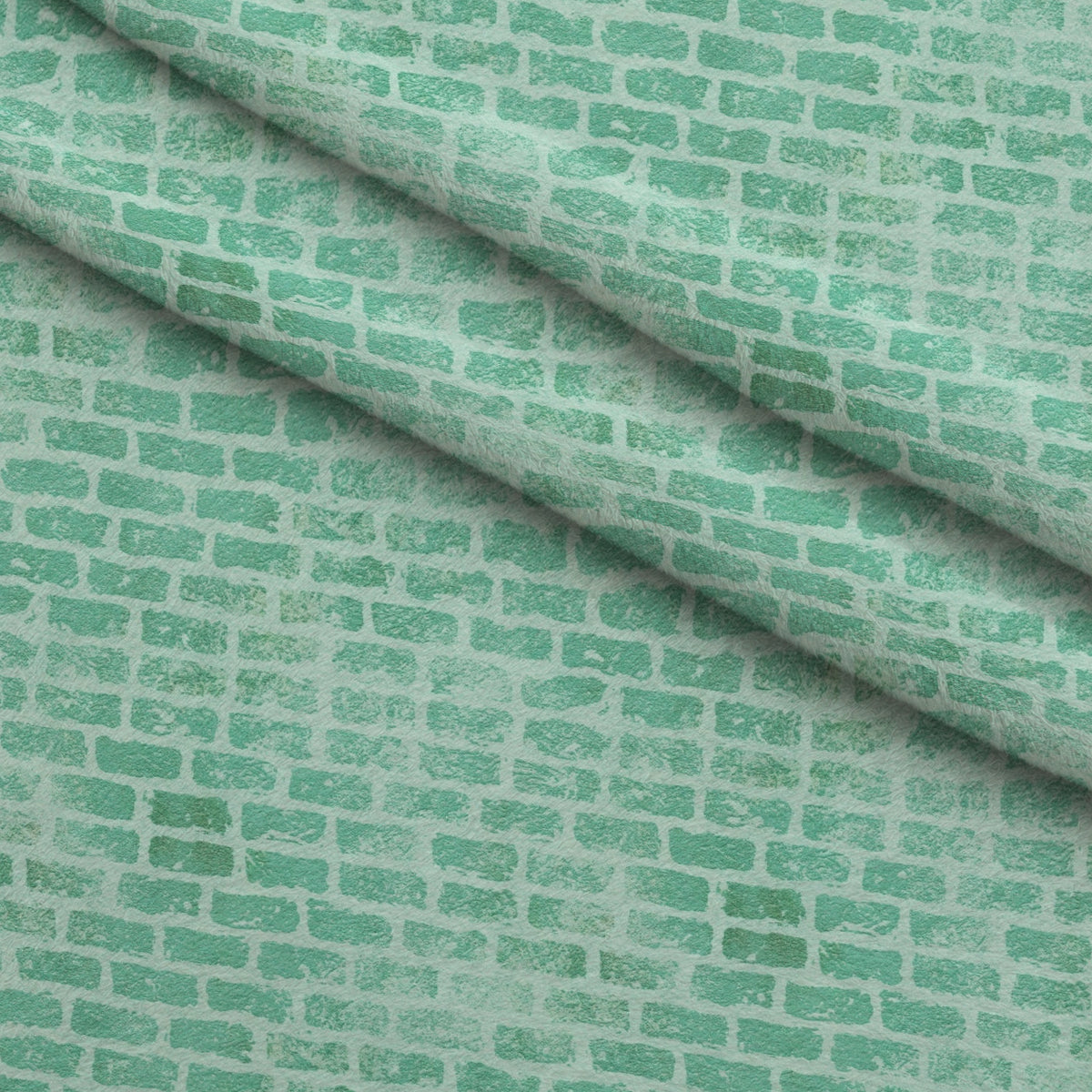 Grunge Brick Wall Pattern 28 Minky Fabric — plush minky folded close-up preview (mv-minky-v1:lying)