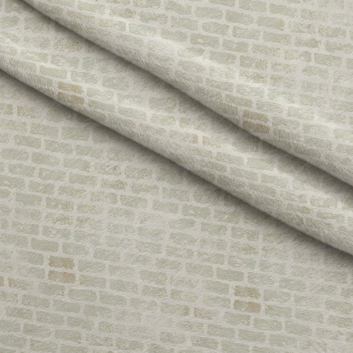 Grunge Brick Wall Pattern 34 Minky Fabric — plush minky folded close-up preview (mv-minky-v1:lying)