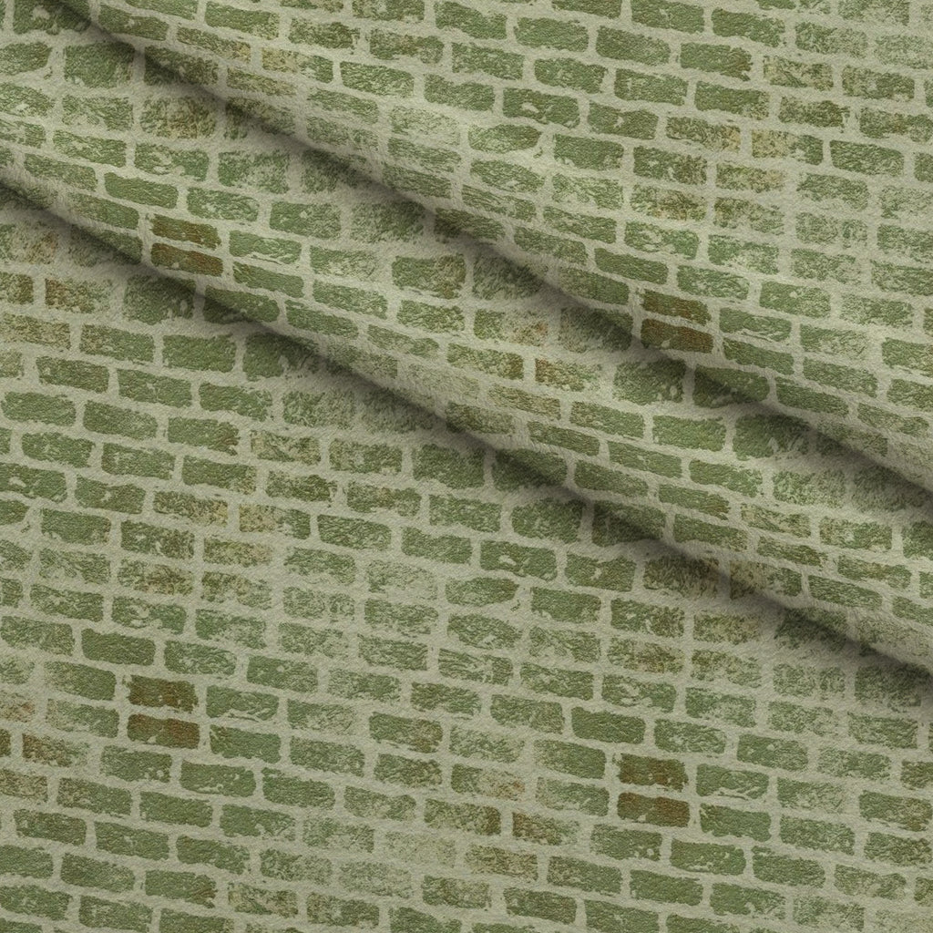 Grunge Brick Wall Pattern 35 Minky Fabric — plush minky folded close-up preview (mv-minky-v1:lying)