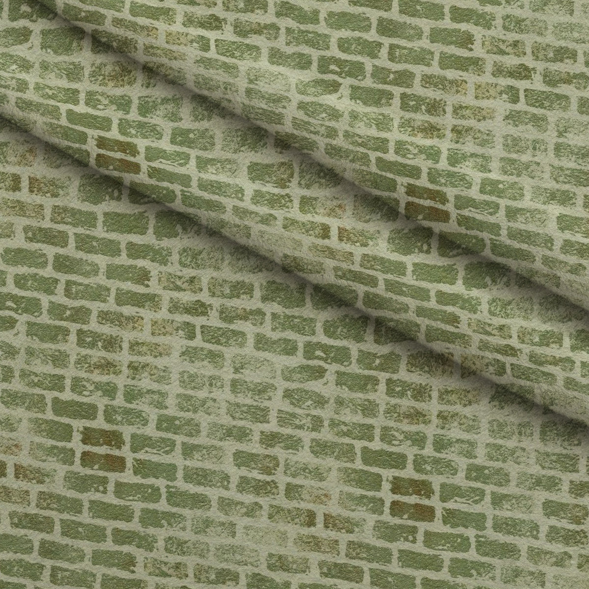 Grunge Brick Wall Pattern 35 Minky Fabric — plush minky folded close-up preview (mv-minky-v1:lying)
