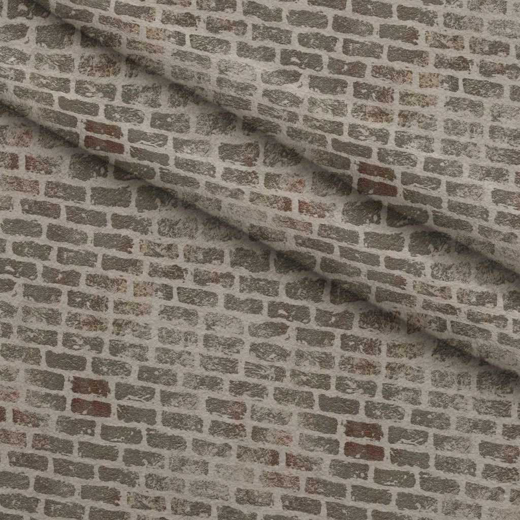 Grunge Brick Wall Pattern 4 Minky Fabric — plush minky folded close-up preview (mv-minky-v1:lying)