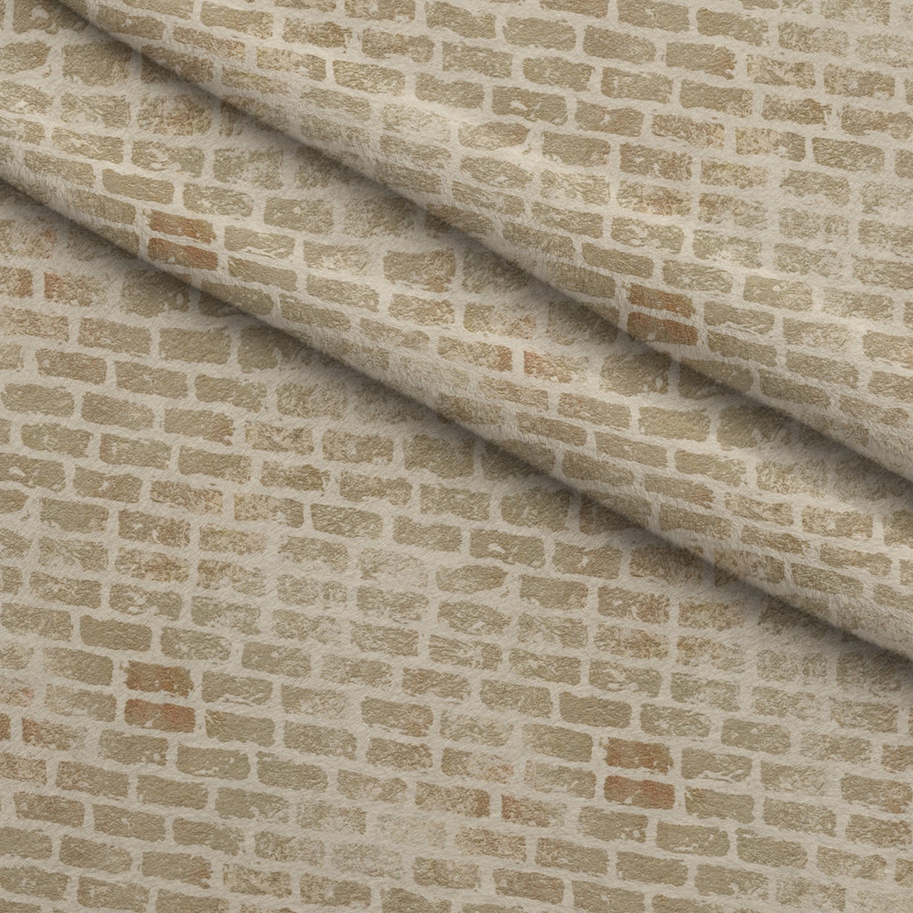 Grunge Brick Wall Pattern 7 Minky Fabric — plush minky folded close-up preview (mv-minky-v1:lying)